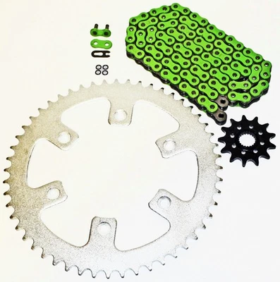 Cadena y piñón junta tórica verde Honda 2004-09 CRF250 R / 04-06 CRF250 X 13/51 114 L Foto 1 de 4
