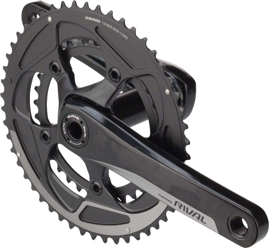 Juego de bielas SRAM Rival 22 50/34t 11 velocidades GXP BB30 170 mm para ciclismo de carretera Foto 1 de 1