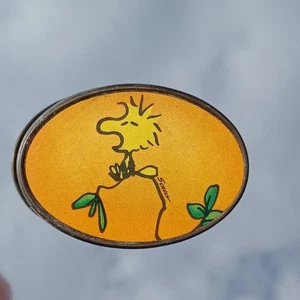 Vtg Small NOS 1965 Snoopy Woodstock Small Kids Youth Childs Belt Buckle - Picture 1 of 9