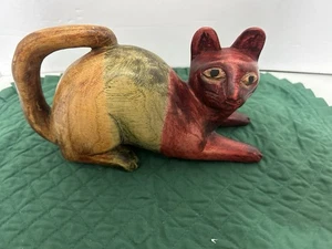 Wooden decorative Colored Cat - Picture 1 of 11