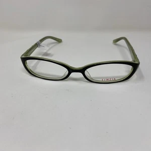 CINZIA EYEWEAR CIN 158 02 BLACK GREEN 53-17-135 EYEGLASSES SE86 - Picture 1 of 8