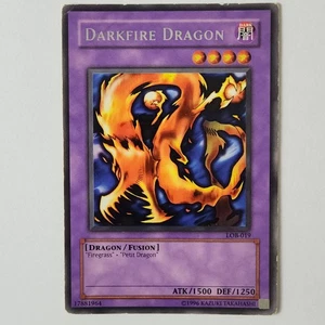 Darkfire Dragon - LOB-019 - HP/DMG - Rare - Unlimited - Yugioh - 1996 - Picture 1 of 2