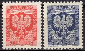 Polen 1954 Fischer U23-U24 postfrisch ** MNH VF - Bild 1 von 2