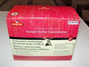 Perky-Pet Hummingbird Instant Nectar Concentrate, Full box with 6 packets. New - Picture 1 of 4