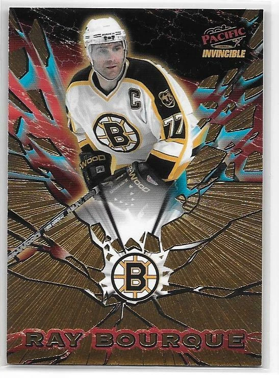1997-98 Pacific Invincible RAY BOURQUE FEATURE PERFORMERS INSERT Boston Bruins - Image 1 of 2
