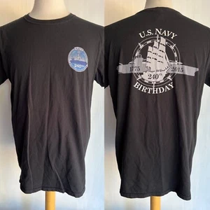 UNITED STATES NAVY (2015) Official 240th Birthday Celebration T-Shirt Size Large - Picture 1 of 5
