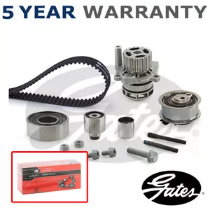 Timing Cam Belt Kit + Water Pump Gates Fits VW Audi Skoda Seat #2 - Picture 1 of 1