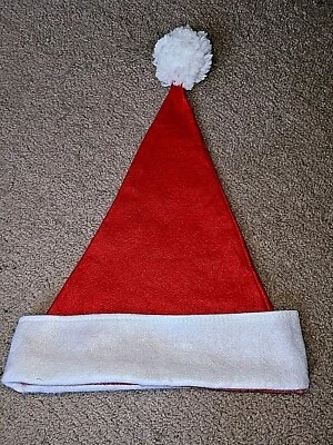 Santa Hat Christmas Costume Decoration Adult Unisex Size Medium - Image 1 of 4