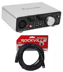 Focusrite ITRACK SOLO LIGHTNING USB Audio Recording Interface For iPad/Mac+Cable - Picture 1 of 12