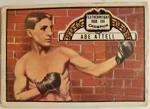 1951 TOPPS RINGSIDE #60 ABE ATTELL BOXING CARD - Picture 1 of 2