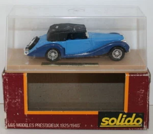 SOLIDO 1/43 SCALE - 78 - 1939 DELAHAYE 135M FIGONI FALASCHI - 2 TONE BLUE - Picture 1 of 1