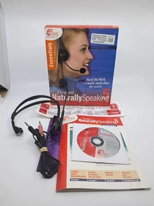 Dragon Naturally Speaking 5 Point & Speak W/ Microphone Headset W/ KEY Complete - Picture 1 of 2