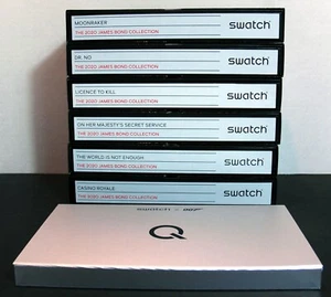 2020 Swatch X 007 Sammlung 7 James Bond UHREN SET Monduhr VHS BOX Q SET NEU - Bild 1 von 10