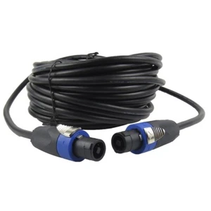 50ft Speakon to Speakon Cable 12 Gauge AWG Wire Audio DJs PA Speaker AMP Cable - Picture 1 of 19
