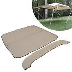 3 Bow 72" Boat Bimini Top Replacement Canvas Cover with Boot without frame gray