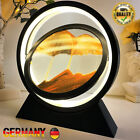 Sandbild Zum Drehen LED Nachtlicht 10" 3D Ornament Sanduhr Treibsandmalerei DHL