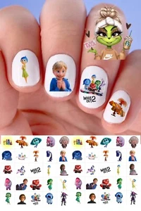 Juego de 50 calcomanías de uñas Inside Out para tobogán acuático instrucciones y bonificación - Imagen 1 de 4