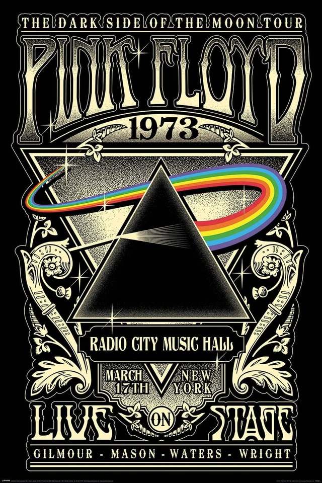 Gadget - Pink Floyd Pyramid - DSOTM Tour 1973 (Poster Maxi 61X91 5 Cm) - Pyrami