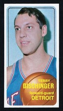 1970 Topps Basketball #96 TERRY DISCHINGER Detroit Pistons - Purdue 99% CENTERED