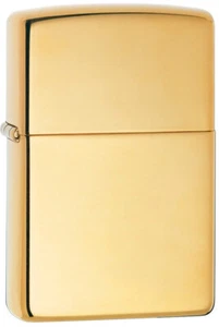 Zippo Armor High Polish Brass Pocket Lighter - Picture 1 of 3