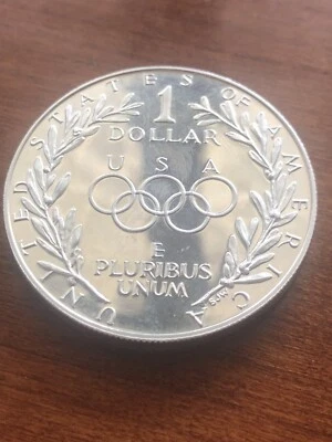 1988-S Olympic Games of XXIV Calgary & Seoul Commemorative Silver Dollar $ Coin - Image 1 of 3
