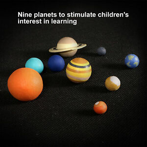 9pcs Solar System Teaching Model Planet Model Astronomy Science Educational