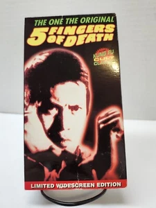 5 FINGERS OF DEATH VHS LTD ED WIDESCREEN 1998 KUNG FU CULT CLASSIC BLOCKBUSTER - Picture 1 of 4