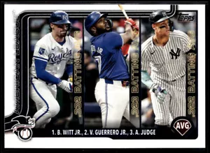 2025 Topps Series 1 American League Leaders Batting Average #345 - Picture 1 of 2