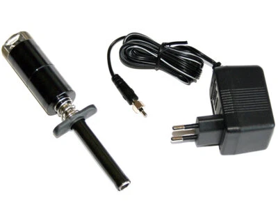 HRC Racing Glühkerzenstecker mit Anzeige und Akku 1800 mAh mit Lader Schwarz  .. - Bild 1 von 4