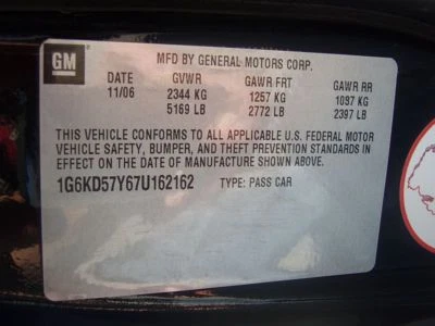 06 07 08 09 10 11 COMPRESOR CADILLAC DTS AC SIN DISPOSICIONES DE CLIMA CALIENTE 658695 Foto 1 de 4