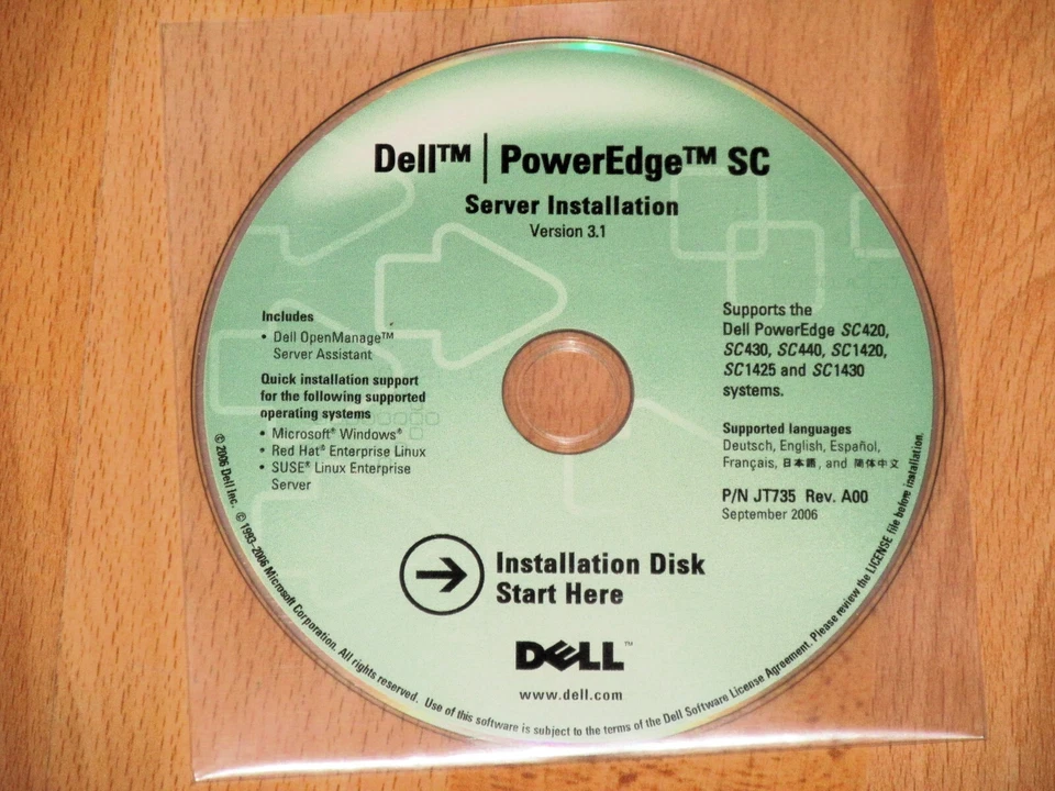 Dell PowerEdge Server Installation Version 3.1  SC420 SC430 SC 440 SC1420/25/30 - Bild 1 von 1