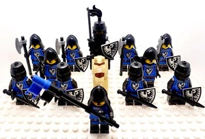 Lego Castle New Black Falcon Knights Army Soldier Fully Equipped (12 Figures) - Picture 1 of 10