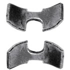 2x étrier ouvert vis assemblage meuble ancien demi lune rond 30mm lit bois table