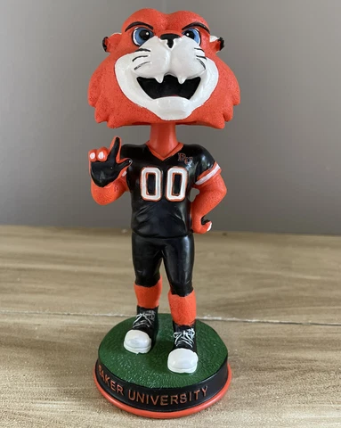BAKER UNIVERSITY Baldwin City Kansas WOWzer the WILDCAT Mascot SGA Bobblehead Cover