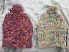 Knitted Bobble Hat PomPom Multi-coloured By Flirt One Size S9