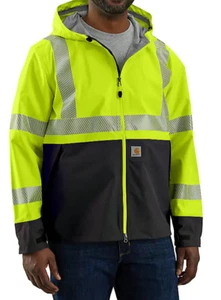 NWT CARHARTT High-Visibility Storm Defender Loose Fit Midweight Class 3 Jacket - Picture 1 of 9