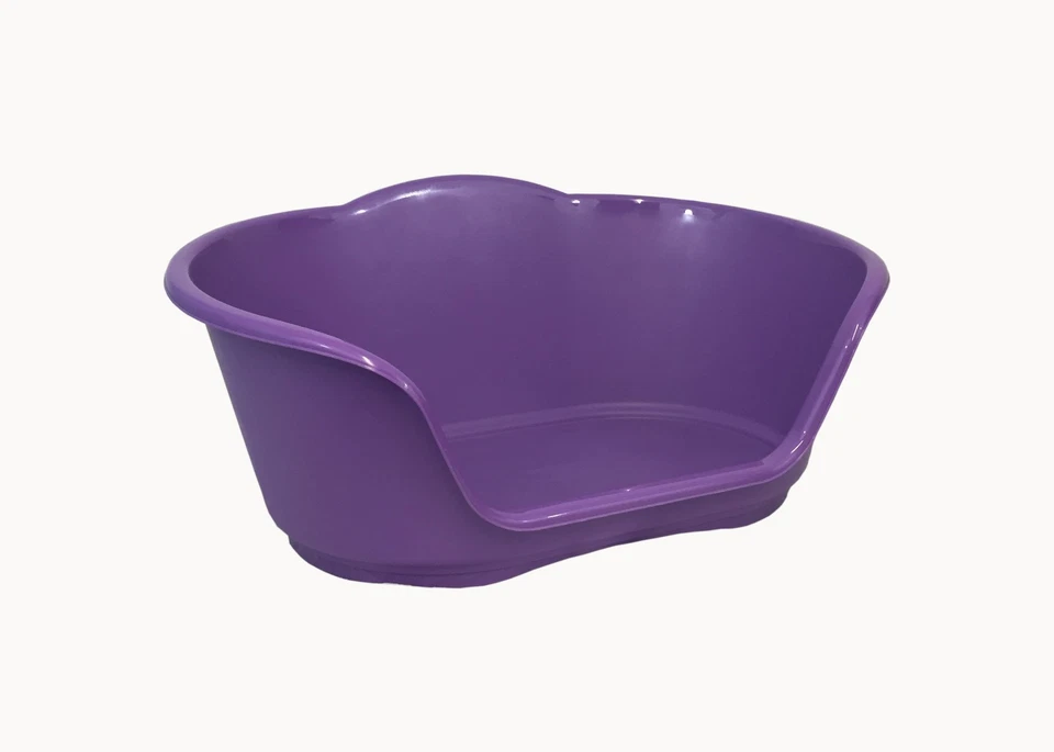 MEDIUM PLASTIC PURPLE DOG / CAT / PET BED, BASKET - HEAVY DUTY MADE IN UK - image 1 of 1