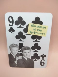 EVERLY BROTHERS Flickback 1957 Trivia Challenge Carta da gioco MT spedizione gratuita - Foto 1 di 2