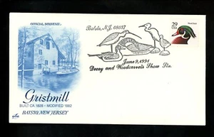 US Postal History States Related Duck Bird Decoy Woodcarver's 1991 Batsto NJ DPO - Picture 1 of 3