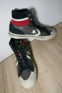 ❤️CONVERS ALL STAR CONS GRAUE LEDER SNEAKER KNÖCHELHOCH GRÖßE 37 4,5 STERNE - Bild 1 von 11