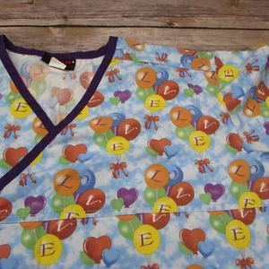 Melrose Love Balloons Medium Scrub Top - Bild 1 von 7