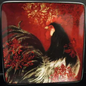 ROOSTER SALAD PLATE CERTIFIED INTERNATIONAL SUSAN WINGET 8.5" AVIGNON MORNING #2 - Picture 1 of 3