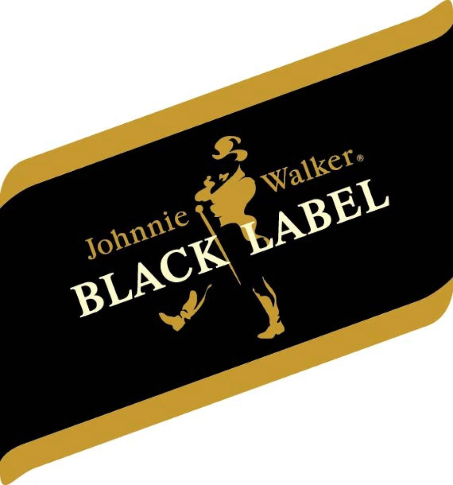 JOHNNIE WALKER Black Label Sticker Decal *DIFFERENT SIZES* Whiskey Bar Wall