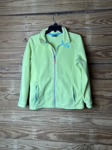The north face tiles neon colored jacket fleece extra large girls 16 - Picture 1 of 8