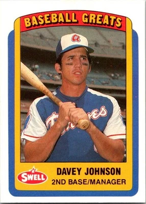 1990 Swell Baseball Greats #61 Davey Johnson - Image 1 of 2