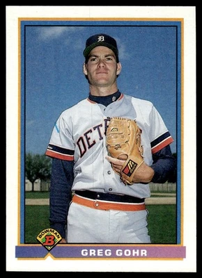 1991 Bowman Greg Gohr Detroit Tigers #142 - Image 1 of 2