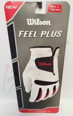 Guante de golf Wilson Feel Plus para hombre mano derecha talla L cuero sintético suave Foto 1 de 3