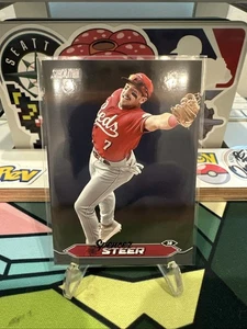 2024 Topps Stadium Club 76 Spencer Steer Black Foil - Picture 1 of 2