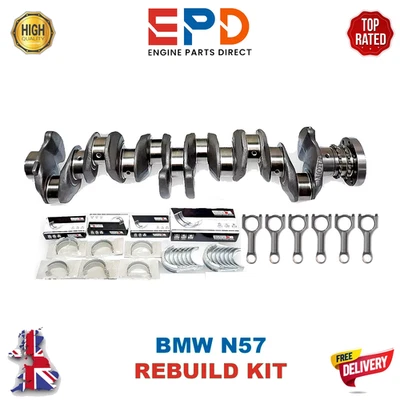 BMW N57 3.0 DIESEL N57D30 530D 11217799970 FORGED CRANKSHAFT WITH REBUILD PARTS - Image 1 of 4
