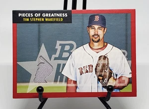 #1/1 Tim Wakefield 2007 Bowman Heritage Pieces of Greatness #TW Pants Red #1/1 - Picture 1 of 2